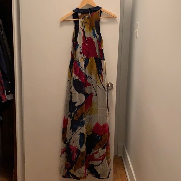 Maxi Multicoloured Halter Dress - Picture 3 of 3